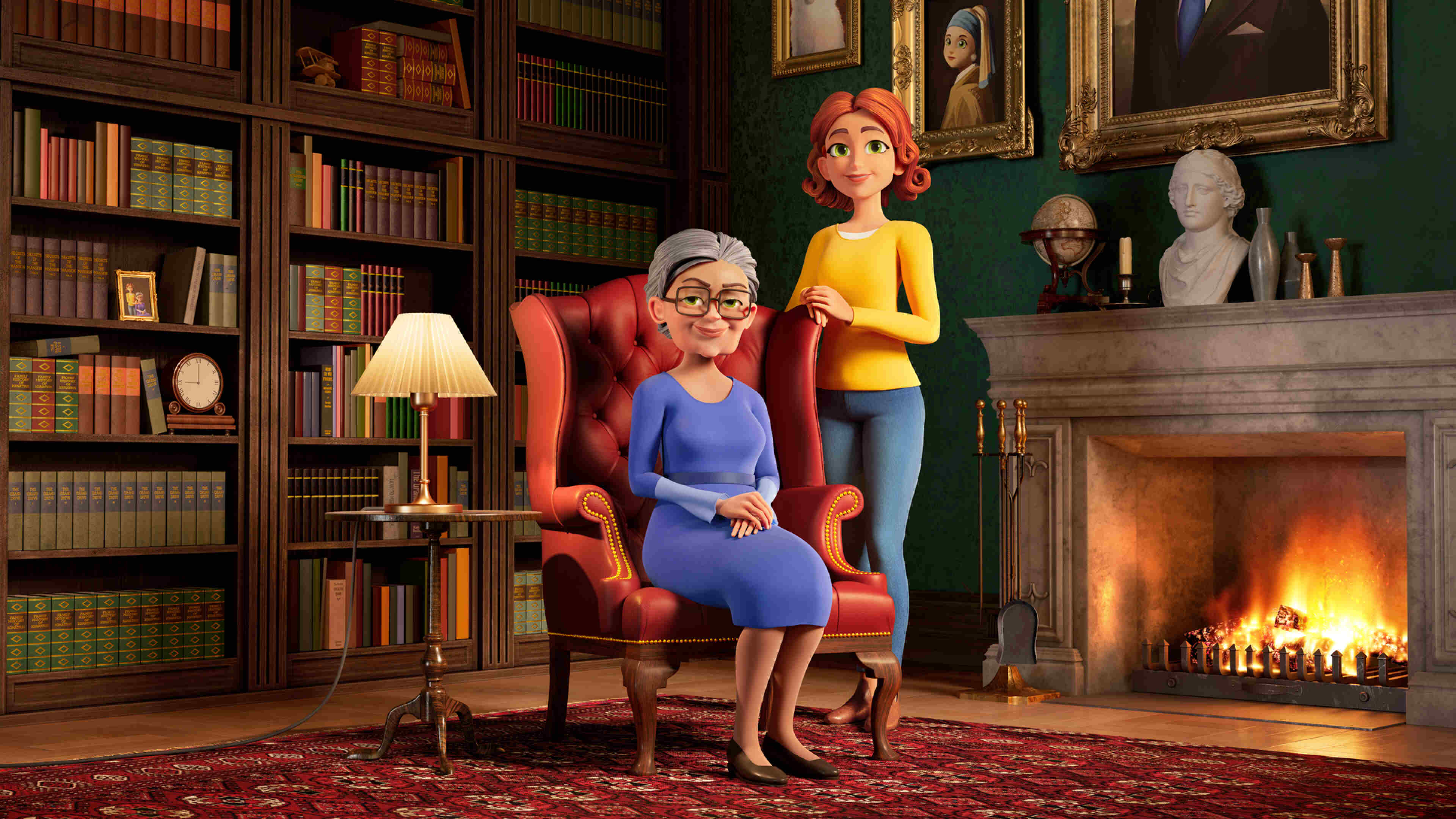 Maddie and Grandma from Merge Mansion