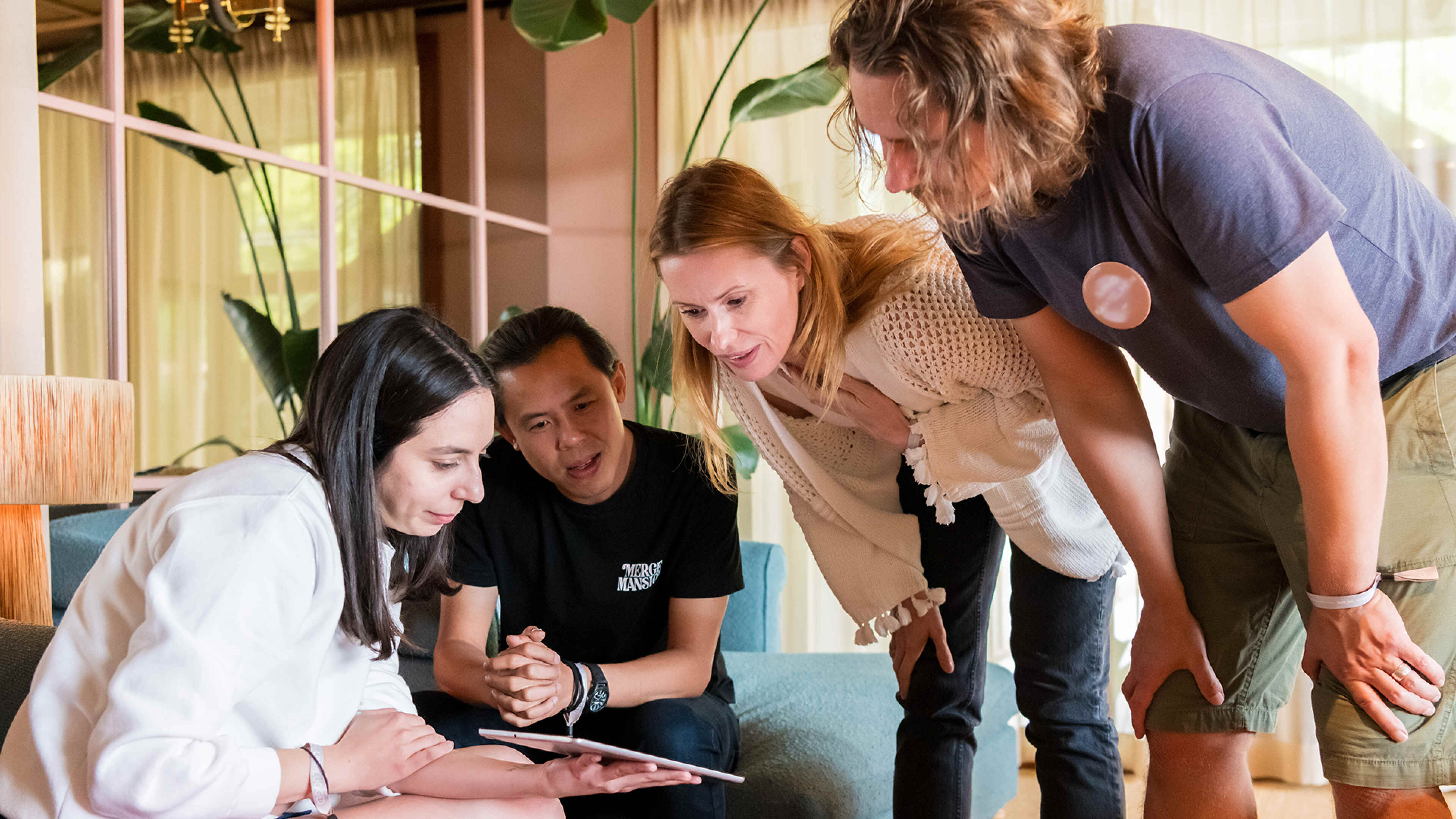 A mateacorean enjoying a relaxed work environment